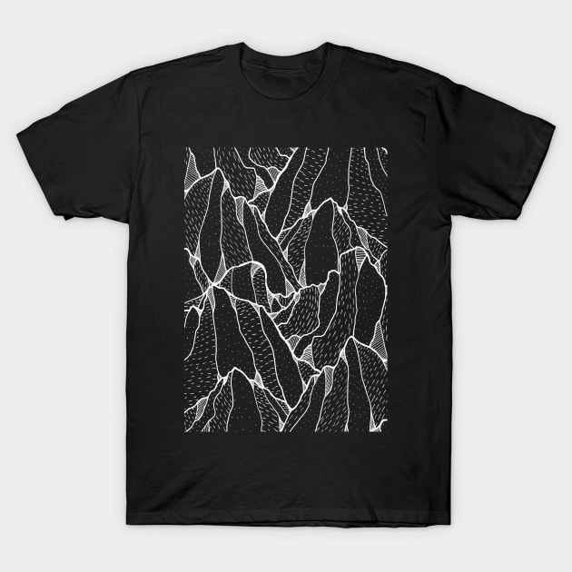 The darker peaks T-Shirt by Swadeillustrations